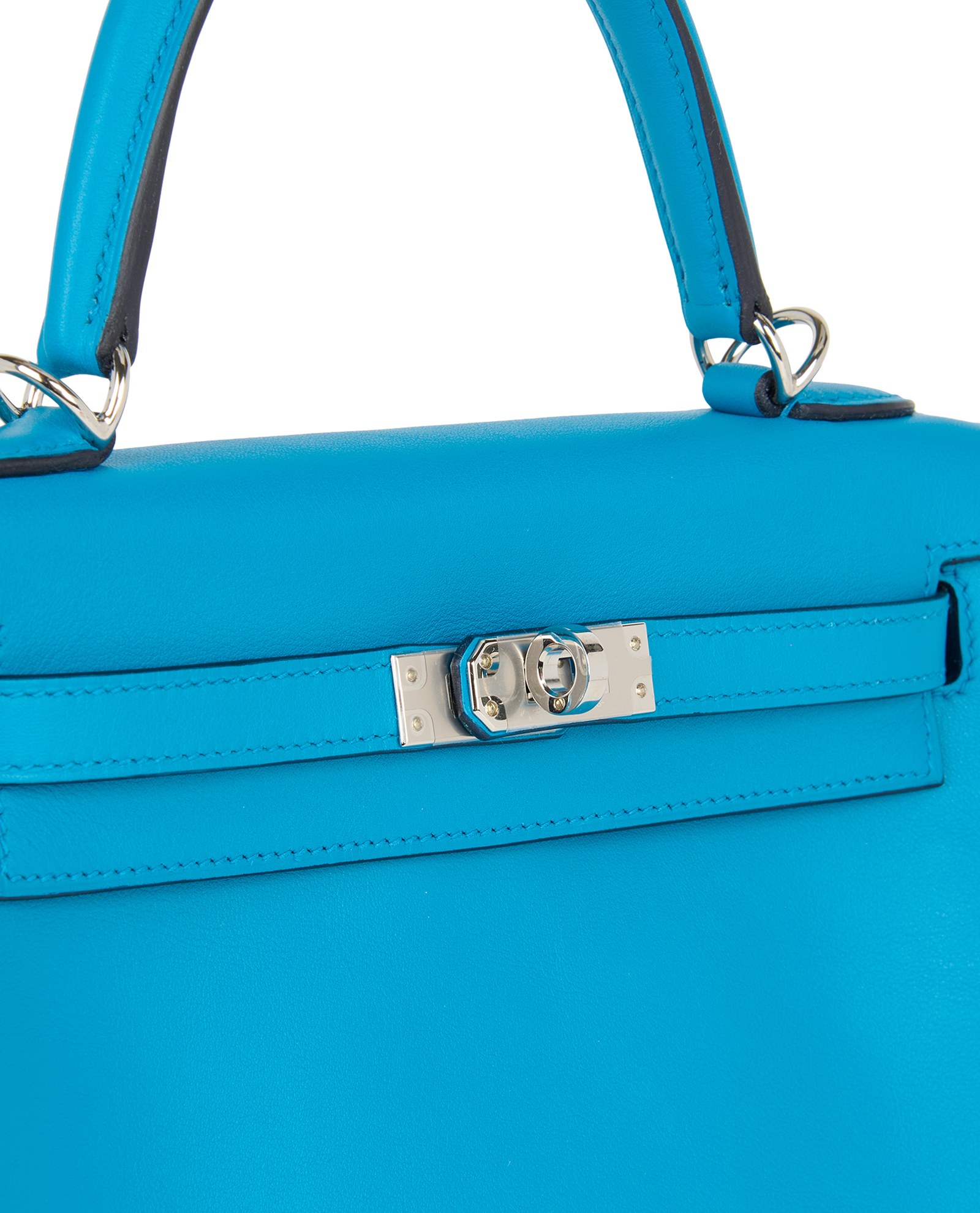Kelly 25 Retourne In Swift Blue Frida, &pound;16,500, Handbags, Blue, Leather, Other view